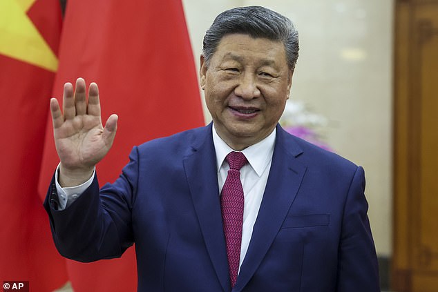 Trump's controversial tariffs - including a whopping 145 percent import tax on Chinese goods - have sparked fears of a global recession (Pictured: Chinese President Xi Jinping seen in April)