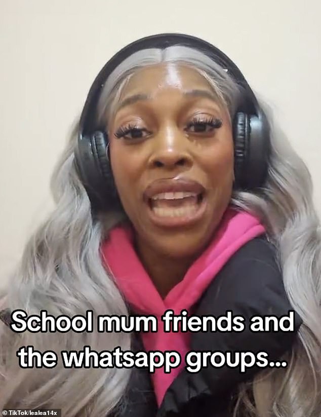 'Don't join the WhatsApp groups. Stay out of it,' Leanne Grant (pictured) told her following of 28,700 TikTok followers.