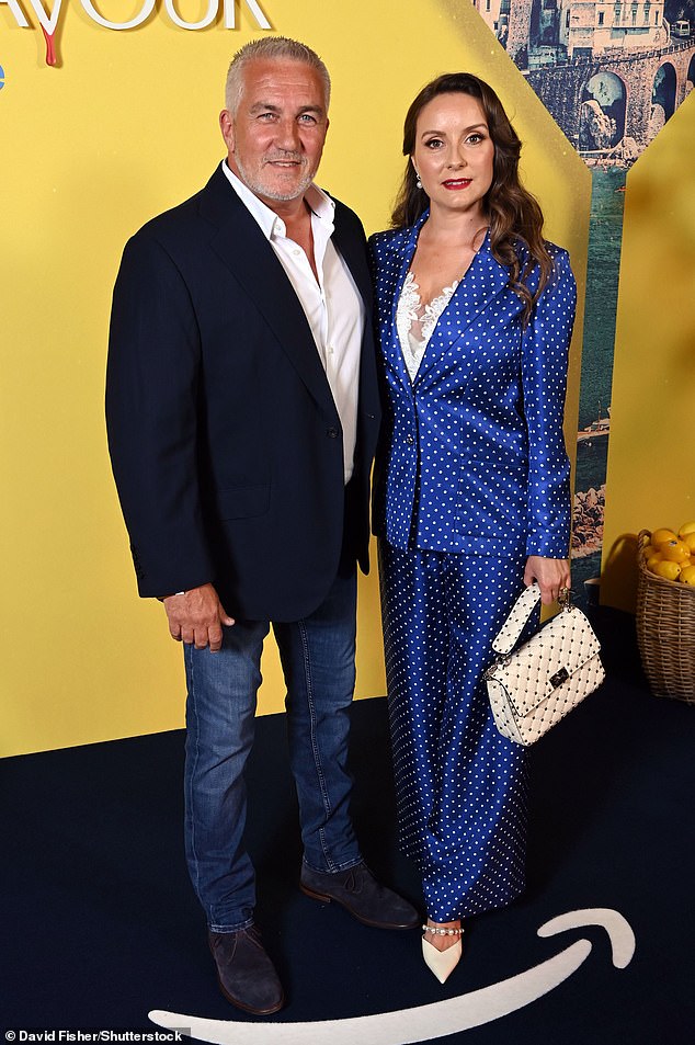 Paul Hollywood and his wife Melissa Spalding look smitten as they posed at the premiere