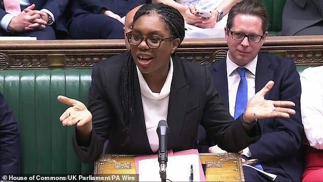 Tory leader Kemi Badenoch told the Mail it was clear 'unions now run our country'