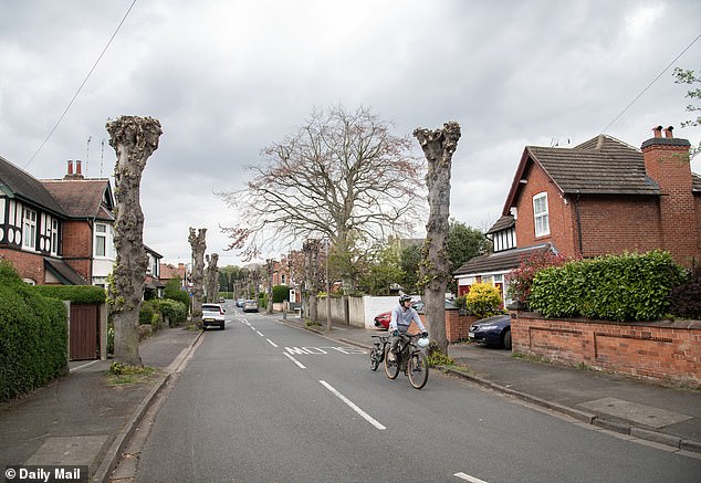 She lives on a leafy road in Nottinghamshire which is conspicuously free of any discarded binbags