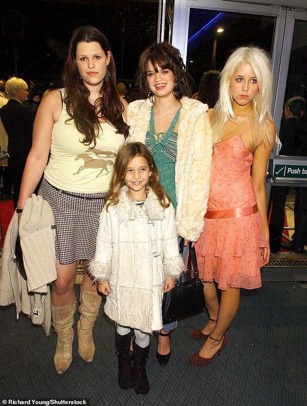 How Bob Geldof's daughters have all found love with creative men who enjoy low-key lifestyles after growing up in the spotlight (L-R Fifi, Tiger Lily, Pixie and Peaches in 2004)