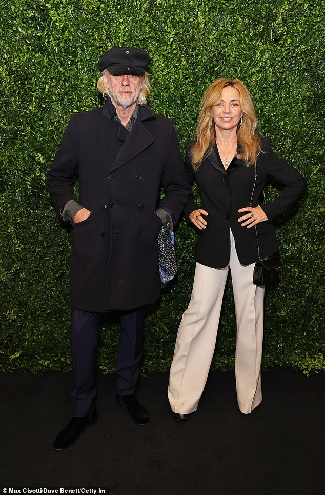 Bob - who married French actress Jeanne Marine (pictured in 2023) following Paula Yate's death - was said to be in attendance, watching on proudly as the last of his daughters married.