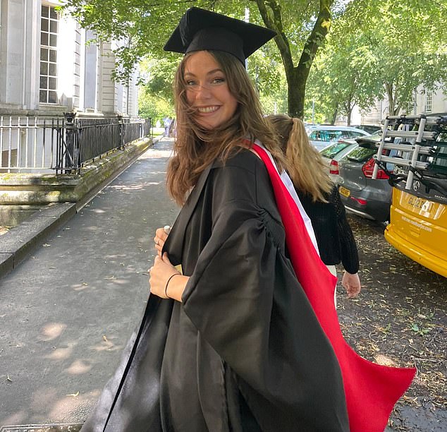 Sporty medical student Lily McGarry (pictured) has been left a quadruple amputee after contracting a life-threatening sepsis infection