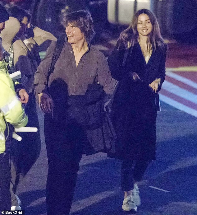 Just last month, the pair were seen touching down in London on Tom's heliport together