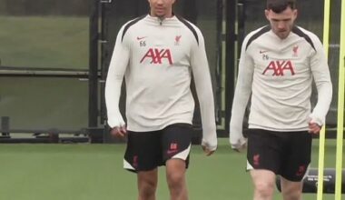 Trent Alexander-Arnold returned to Liverpool training on Wednesday after missing a month