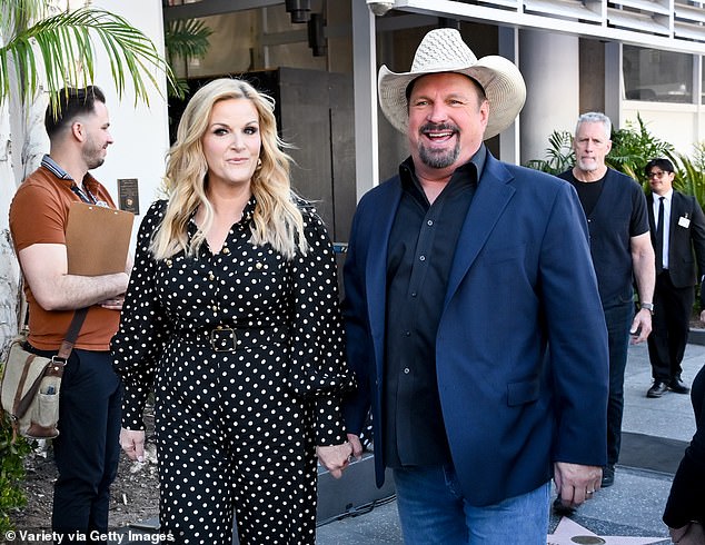 Trisha Yearwood, Garth at the ceremony honoring Trisha Yearwood with a Star on The Hollywood Walk Of Fame in Hollywood