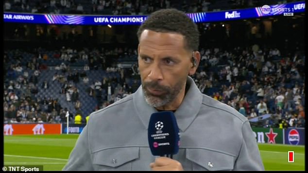 Rio Ferdinand seemed to question the decision to go for a Panenka and not 'silence' the crowd