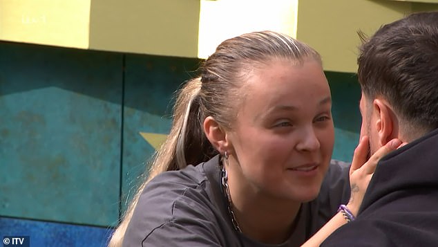 Later in the episode, Chris then appeared to call JoJo 'his girlfriend, while attempting to explain why he chose Jack P Shepherd to enjoy a Chinese takeaway with him