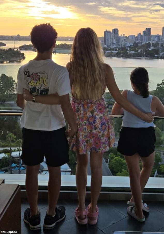Staying on top of her health for the sake of her children Sebastian (right) and Lily (left) is top priority for Lily as she looks towards her future