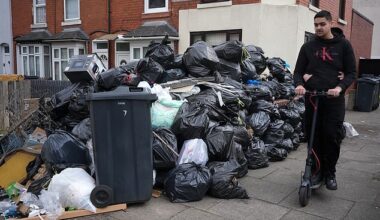City streets are overflowing with rubbish after Birmingham City Council refuse workers walked out on March 11 in a dispute over changes to staffing