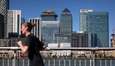 Vacancies: The office estate owned by Canary Wharf Group fell in value by 4.1%, or £180m, to £4.2bn in 2024, according to its latest accounts