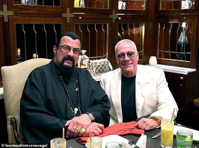 Once mortal enemies Steven Seagal and Jean-Claude Van Damme revealed they buried the hatchet after posting a photo together at Seagal's birthday dinner last week