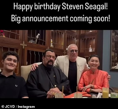 In an Instagram video shared on April 10, Van Damme put his arm around Seagal, called him his 'good friend' and wished him a happy birthday