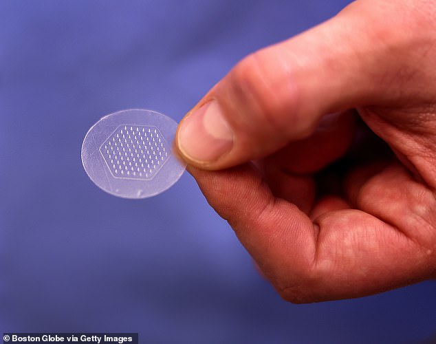 Boston-based Anodyne Nanotech is preparing to launch clinical trials of its HeroPatch, a sticker smaller than a postage stamp that on one side is covered in tiny, dissolvable needles, each about the width of a human hair