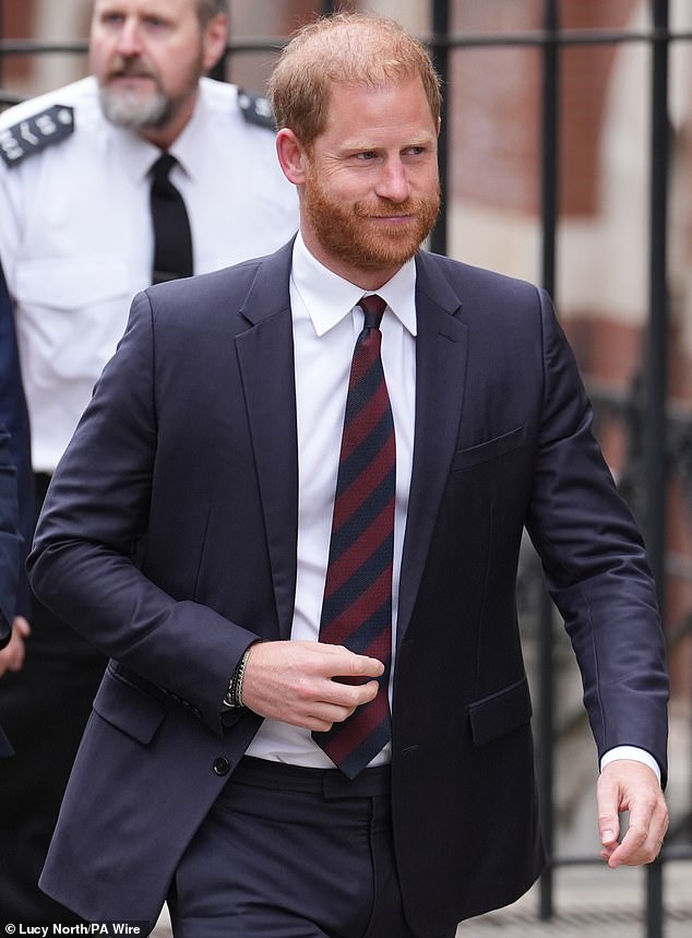 Duke of Sussex for his appeal against a High Court ruling on his legal claim against the Home Office over the level of security he receives while he is in the UK on April 9, 2025