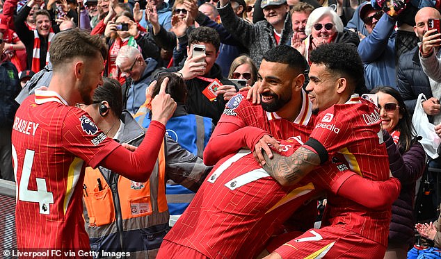 The Reds could be crowned Premier League champions on Sunday if results go their way