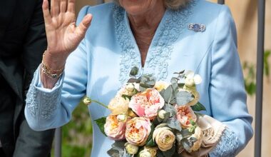 Queen Camilla (pictured) quietly took charge of today's Easter Matins service, according to body language expert Judi James