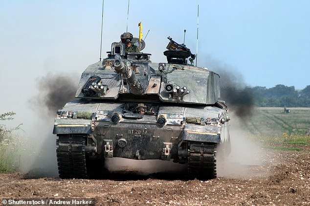 A Challenger 2 battle tank