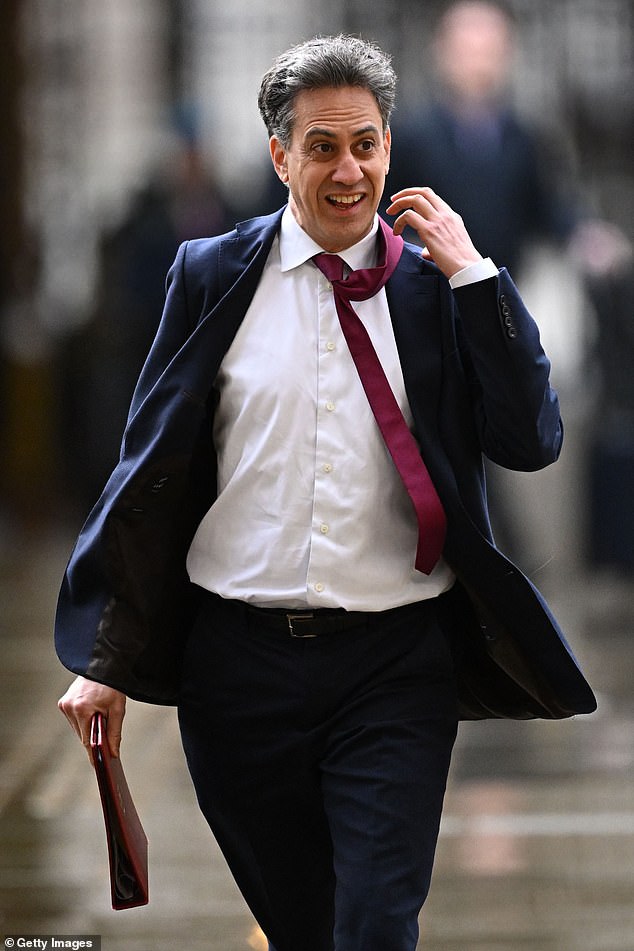 Ed Miliband, the Cabinet Minister for Net Zero, accused the Reform leader of spreading dangerous 'nonsense and lies'