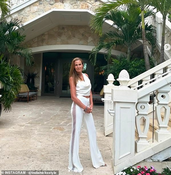 Speaking in an interview with Hello!, the glamorous British businesswoman remembered the occasion that her 'thoughtful' godfather tasked her with taking the family Christmas card photo - despite being 'young and inexperienced' at the time