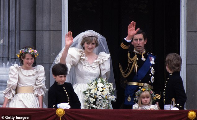 India was a bridesmaid at Charles and Diana's wedding in 1981