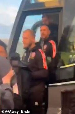 The scenes occurred after Burnley's promotion to the Premier League was confirmed