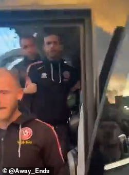 Sheffield United players expressed their frustration after being confronted by Burnley fans