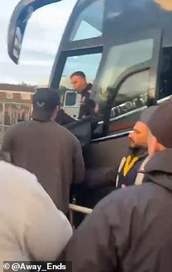 Burnley fans confronted Sheffield United players as they boarded the team coach after the game