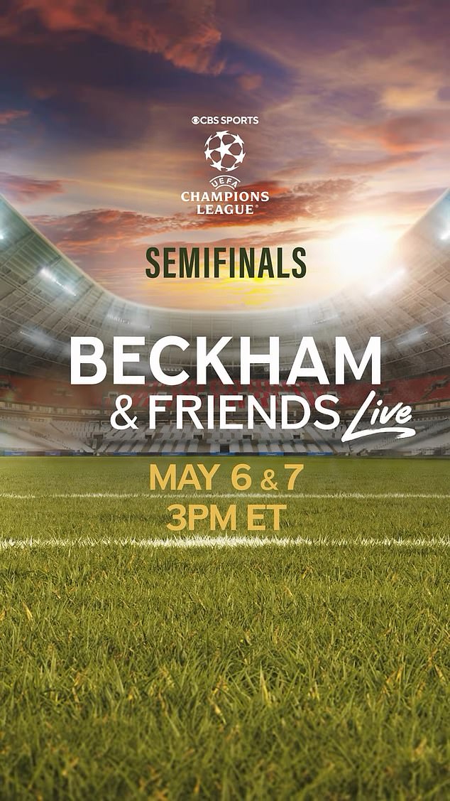 He will be talking through all the action of the semi-final second legs between Inter Milan and Barcelona, and PSG and Arsenal on May 6 and 7, before jetting over to Germany for the final on May 31