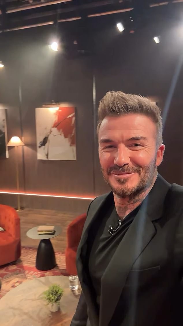 David Beckham has given fans their first look at his new Champions League altcast, after teasing his potential A-list guests