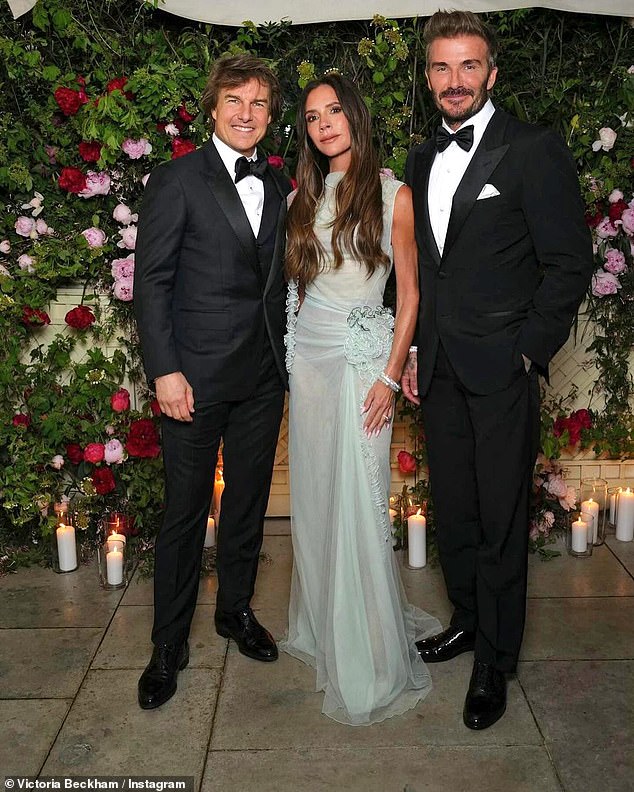 David also previously teased that he will likely be joined by a different celebrity friend for each edition of his 'watch party' show, with fans speculating these could include pals Gordon Ramsay, Tom Cruise and Ryan Reynolds (pictured with Victoria and Tom last year)