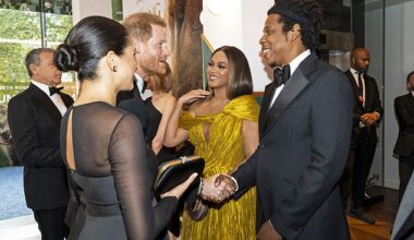 A source has claimed that Meghan and her team wanted A-listers like Beyonce (pictured with the Sussexes and Jay-Z in 2019) and Taylor Swift to appear on her podcast