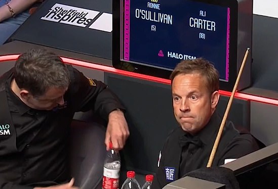 Ronnie O'Sullivan's bitter feud with Ali Carter took another turn on Tuesday afternoon