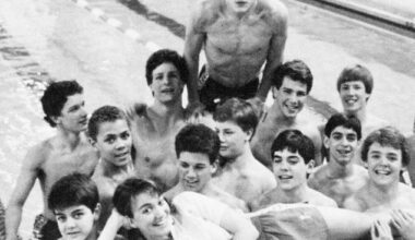 Jon Hamm, pictured in the back row, was identified as a ringleader and arrested in 1993 but an assault charge was dismissed