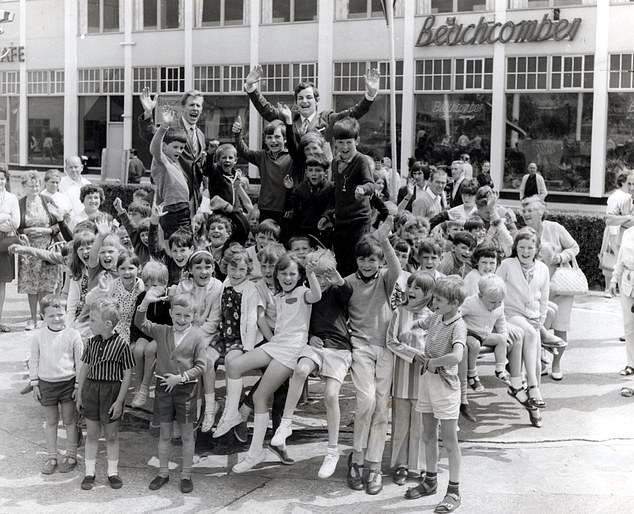 Butlins Holiday Camp at Skegness showing holidaymakers and Redcoats in 1970