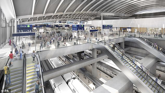 Passengers at Old Oak Common will be able to switch platforms in 'three to four minutes'