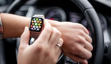 It is an offence to handle a mobile phone or tablet behind the wheel - and is punishable by a minimum fine of £200 and six penalty points. But do the same rules apply to smartwatches?