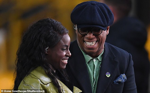 Ian Wright (right) has been accused by Eni Aluko (left) of blocking opportunities for women