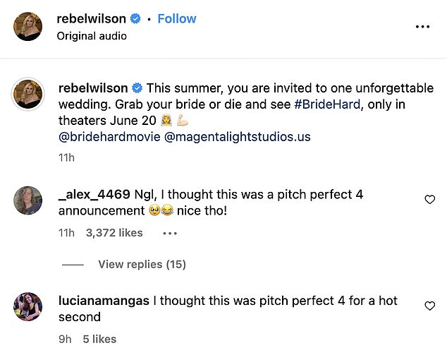Others got their hopes up for a fourth Pitch Perfect installment, the musical franchise that also stars Anna Kendrick