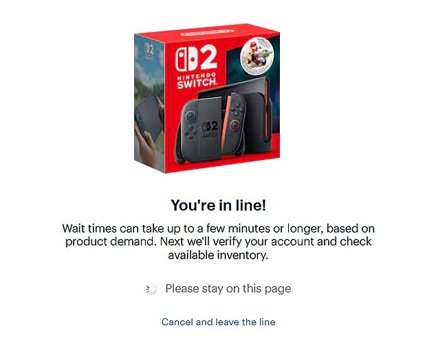 America's biggest retail stores struggled to keep up with demand as shoppers flocked online for the release of the Nintendo Switch 2