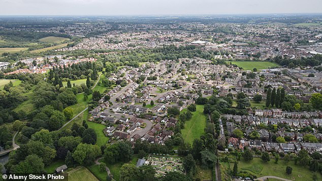 Manningtree Essex aerial photo. Sally Johns joked: 'It almost feels like an April Fools gag, so ridiculous is the idea'