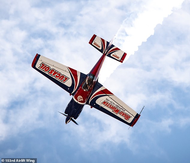 An MXS stunt aircraft similar to the plane which crashed at Langley on Thursday afternoon