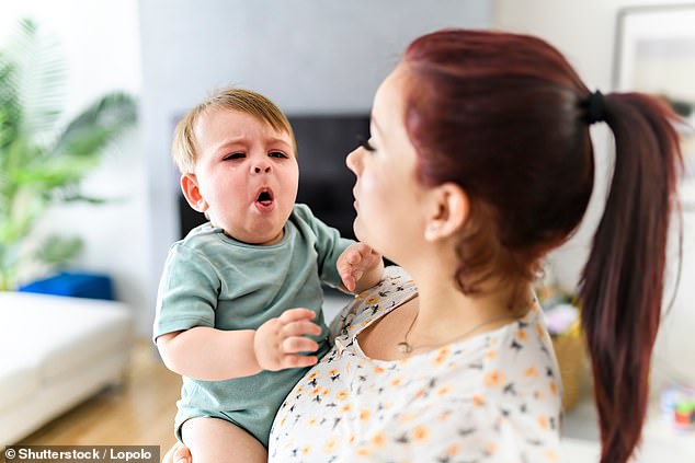 Whooping cough cases are already at more than double the level they were this time last year, data shows. The disease is particularly dangerous for small children and babies (stock)
