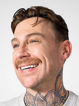 Brad Baker, after hair system