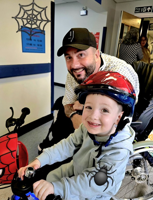 'The only time I smile now is when I see my three-year-old son - he turns up and everything bad goes away,' he said