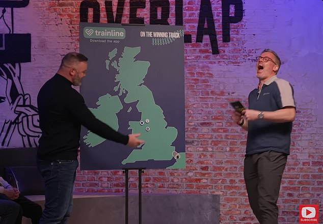 Rooney left Jamie Carragher and the crowd in stitches after making a number of blunders