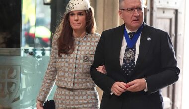 Lady Mayoress Florence King and Lord Mayor of London Alastair King