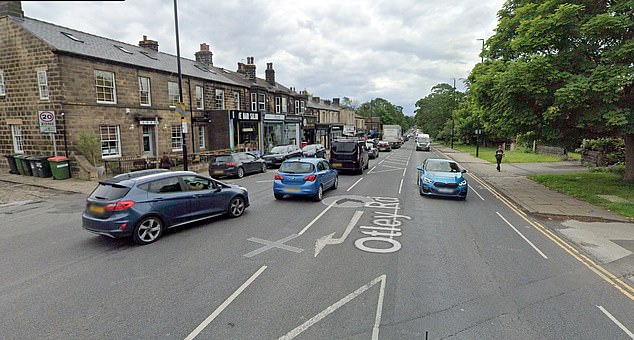 A male suspect has since been detained by the police force (pictured: Otley Road)