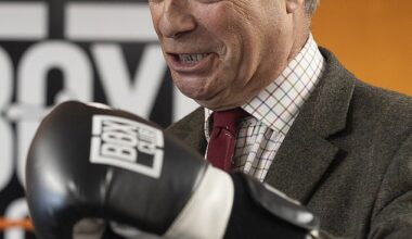 Reform UK is the only political party that understands this and is ready to fix Britain in a lasting way. Pictured: Nigel Farage at a boxing centre in Hull yesterday